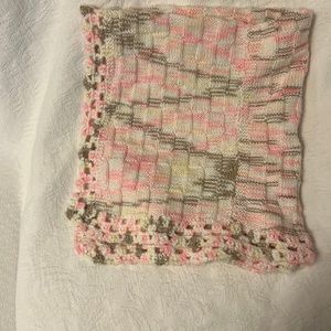 Handmade baby blanket 32 by 34 never used